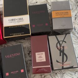 Valentino, Coach, YSL, Tom Ford Perfumes 