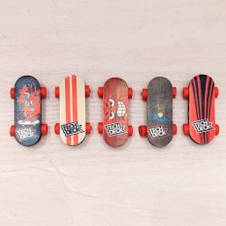 TECH DECK Bendy Boards 5 Piece Set, Rubberized Fingerboards with Working Wheels