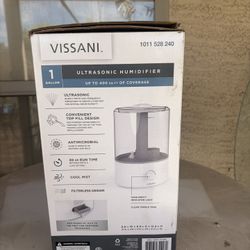 💧 Vissani Ultrasonic Humidifier (1 Gallon) – Brand New in Box 💧  