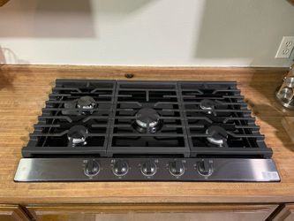 LG Stainless Black Stove