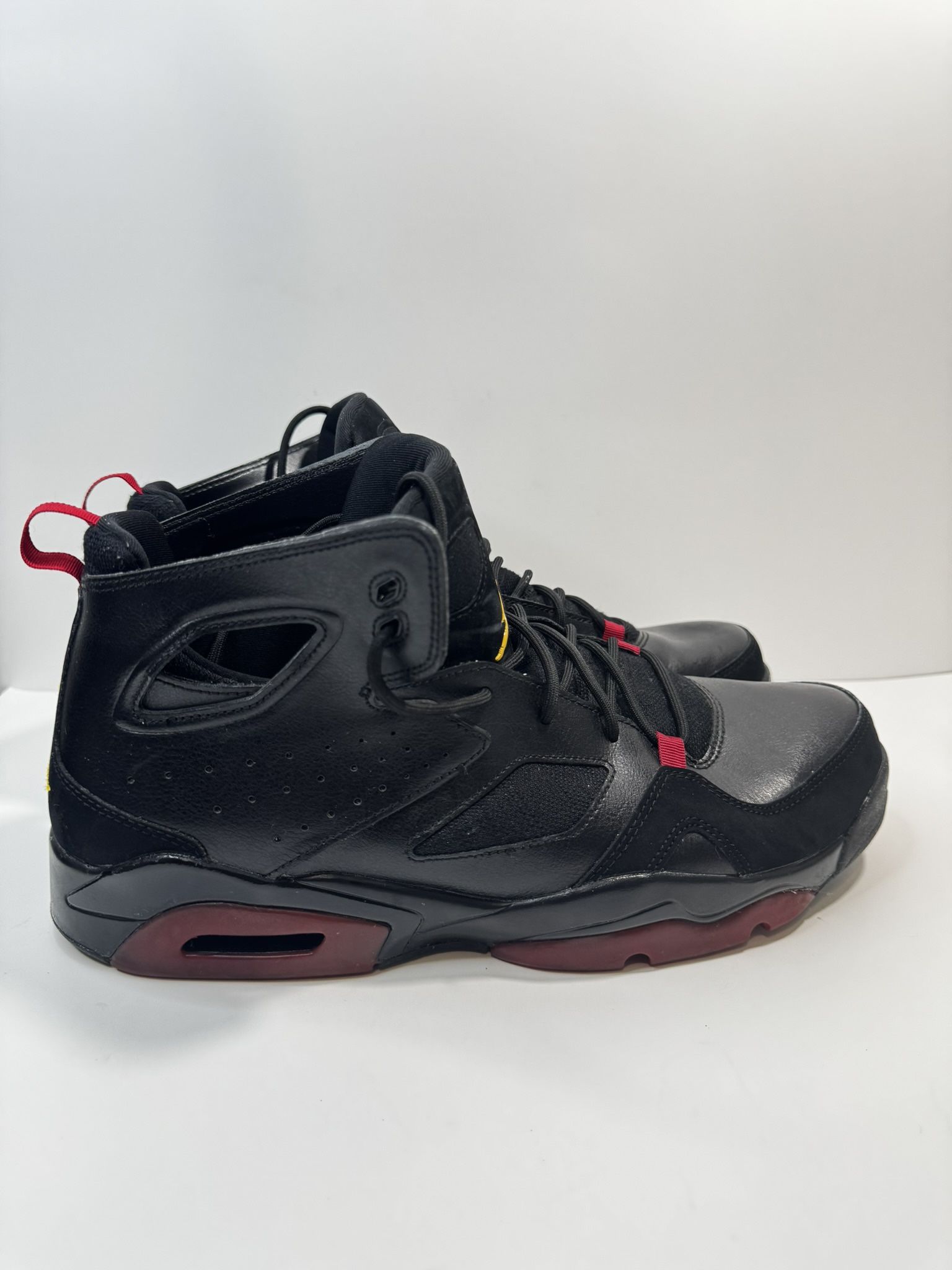 Nike Mens Air Jordan Flight Club 91 Black Basketball Shoes Sneakers Sz 12