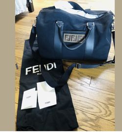 New with tags authentic Fendi canvas duffel bag