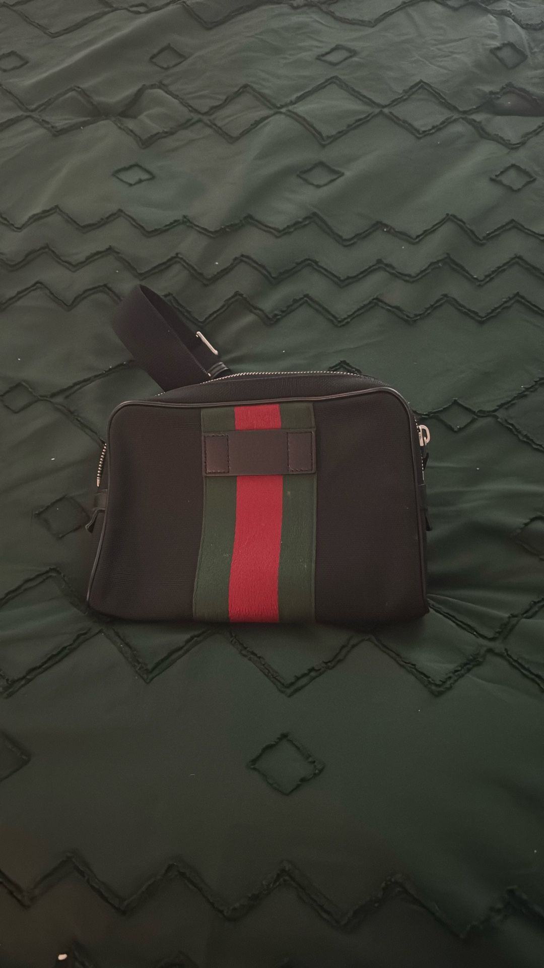 Gucci Canvas Web Slim Belt Bag Black