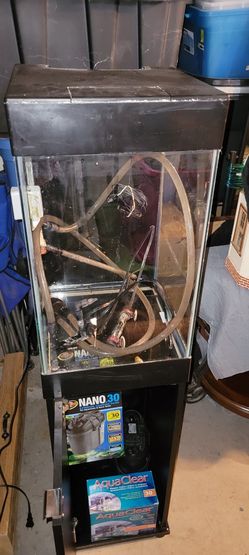 15g Vertical Fish Aquarium & Stand