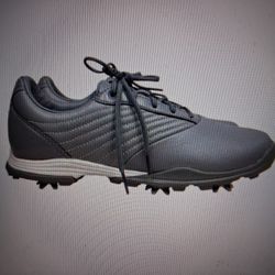 NEW ADIDAS WOMEN'S GOLF SHOES ADIPURE DC2 GRAY LEATHER SPIKE SIZE 8