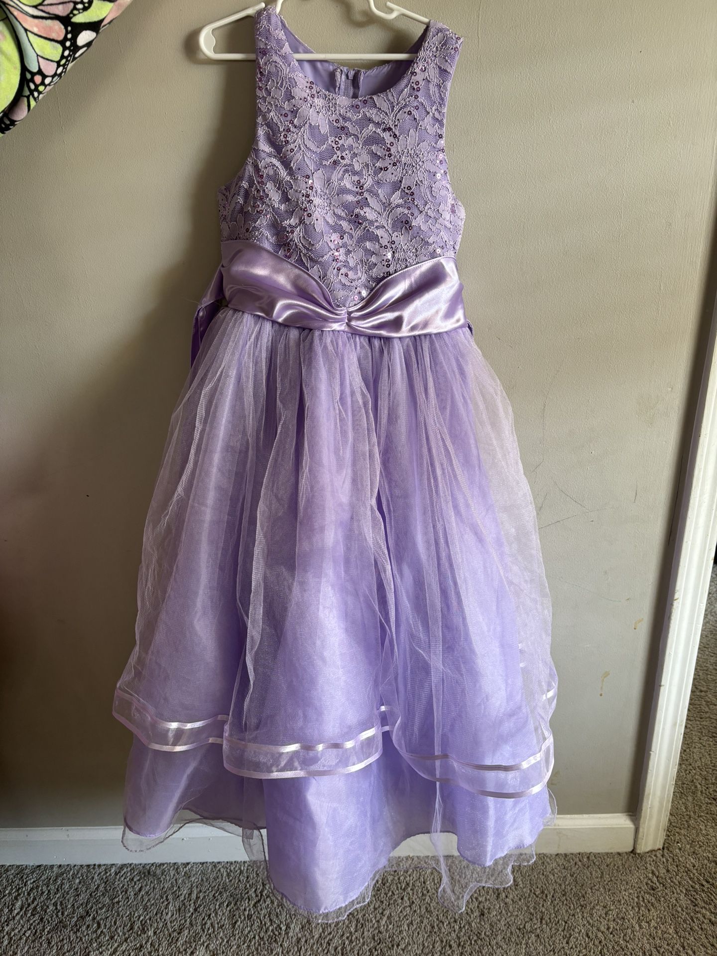 Purple Girls Formal Dress