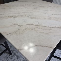 Marble square table