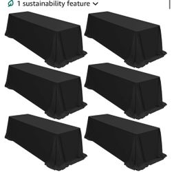 6 Manteles Negros Nuevos  $50