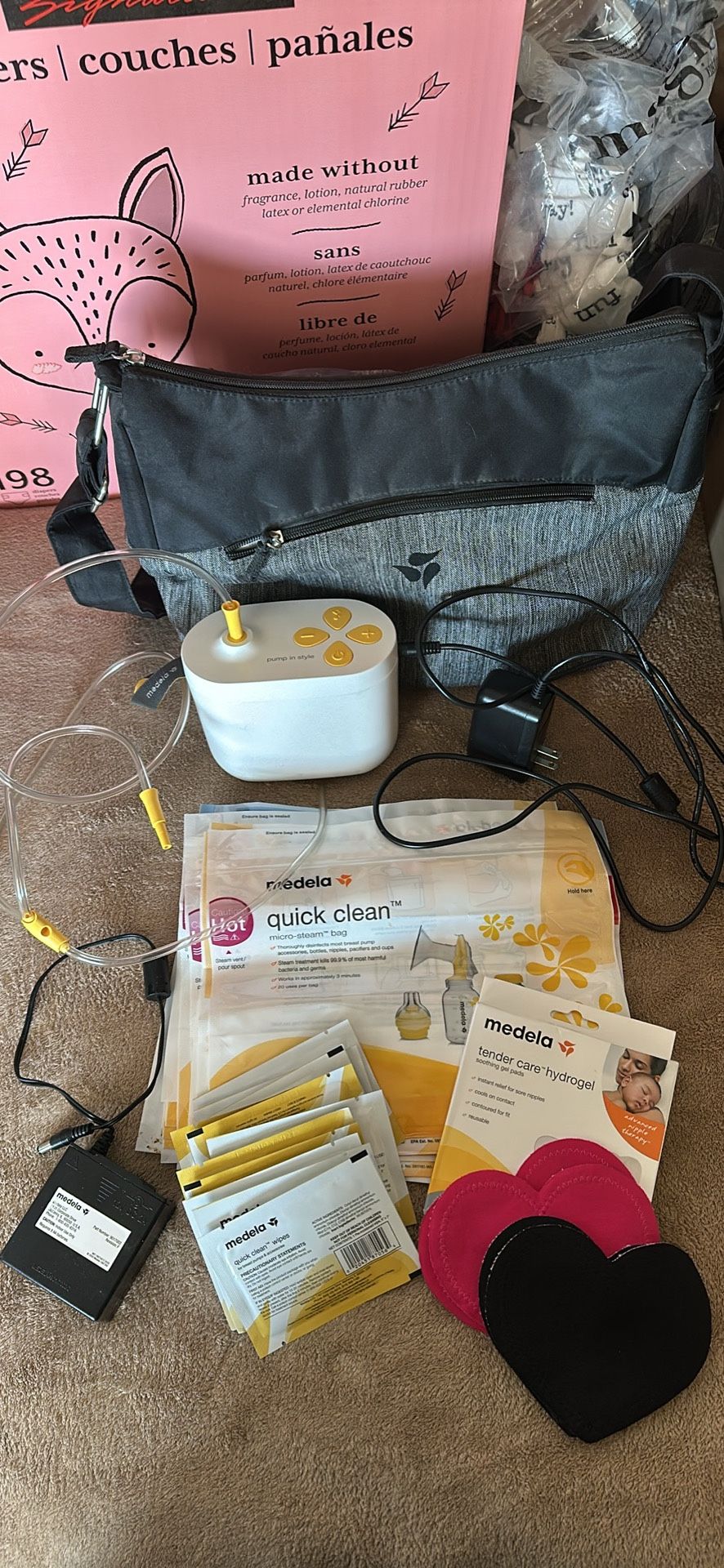 Breast Pump And Supplies.