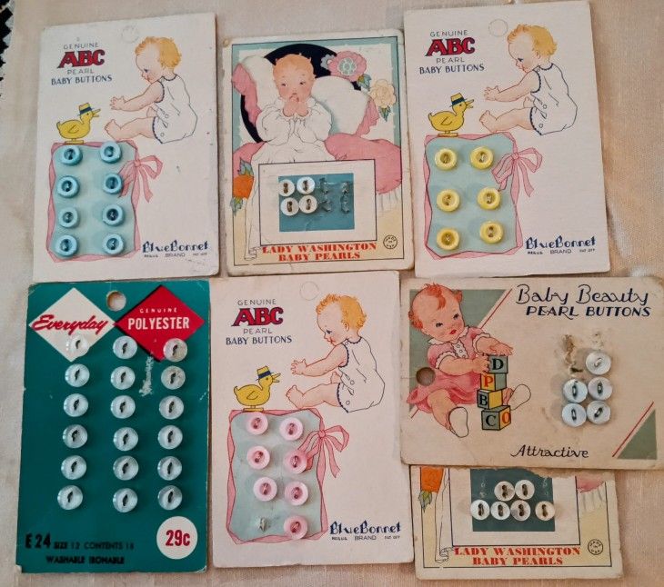 Baby Mid century Sewing Buttons Bundle