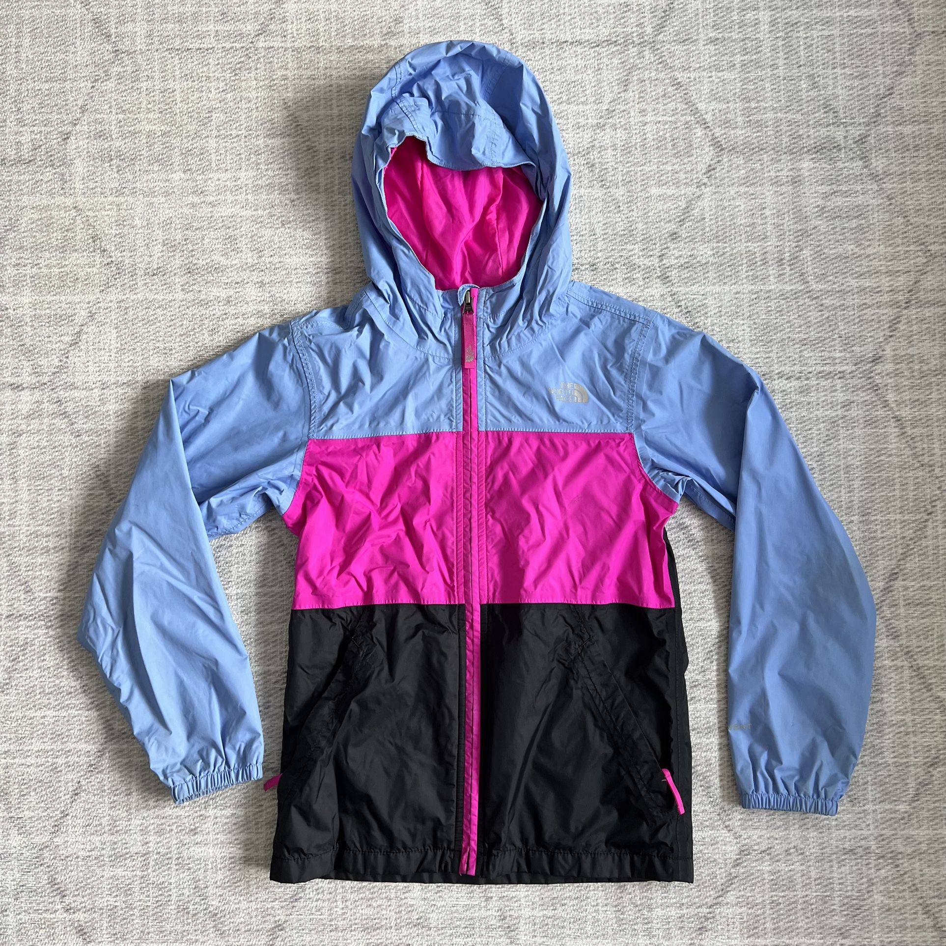 The North Face Hyvent Girl’s Youth Outdoors Windbreaker Hooded Rain Jacket