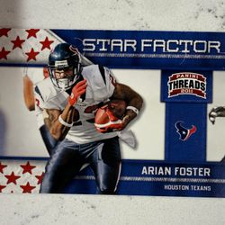 2011 Panini Threads Star Factor #1 Arian Foster Houston Texans