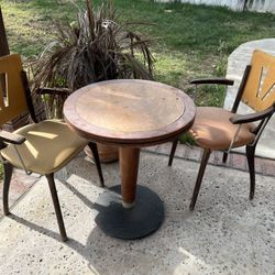 Mid Century Style Chairs And Table 