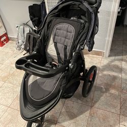 Graco FastAction Jogger LX Stroller - Drive, Convenient One-Hand Fold, ICS Compatible, Ideal for Parents on the Go