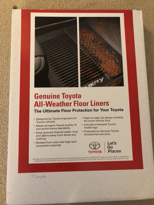 Toyota tundra double cab rubber floor mat
