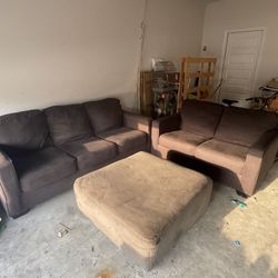 Couches with Ottoman