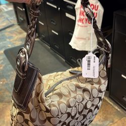 Vintage Coach Medium Cavas Tote 
