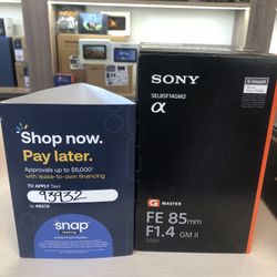 Sony FE 85mm F1.4 GM II Lens