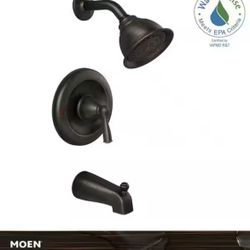 Single-Handle 1-Spray 1.75 GPM Tub and Shower Faucet in Mediterranean Bronze (Valve Included)