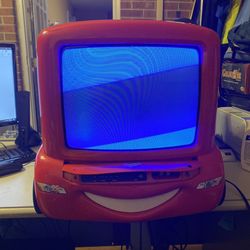 Vintage Disney Pixar cars lighting McQueen TV 13”