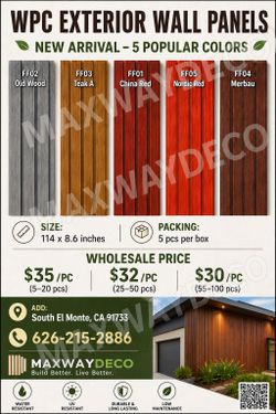 WPC exterior wall panels