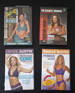 WORKOUT DVD BUNDLE - 4 FITNESS DVDS