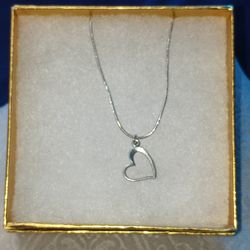 Sterling Silver Heart Necklace