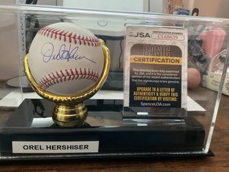 Los Angeles Dodgers Orel Hershiser Autographed Baseball