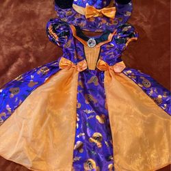 Disney Minnie Mouse Halloween Witch costume comes with hat   Never Used Brand New -doesn’t have tags  My Niece doesn’t want this costume I took off th