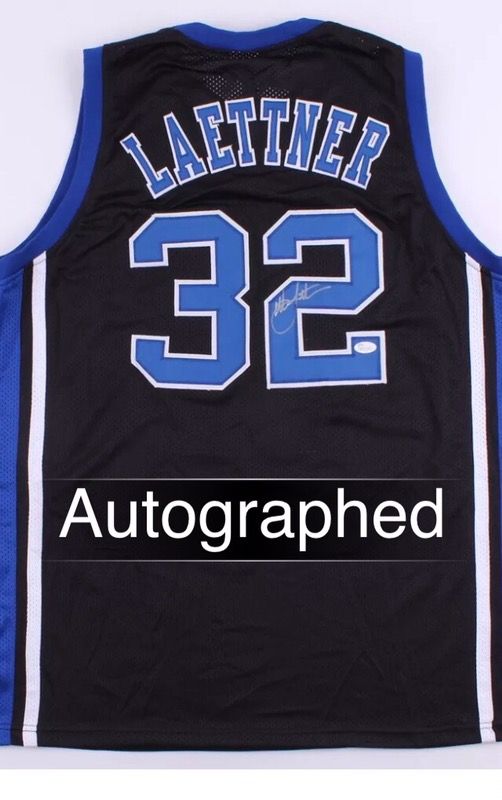 SALE! Christian Laettner AUTOGRAPHED Duke Jersey w/JSA