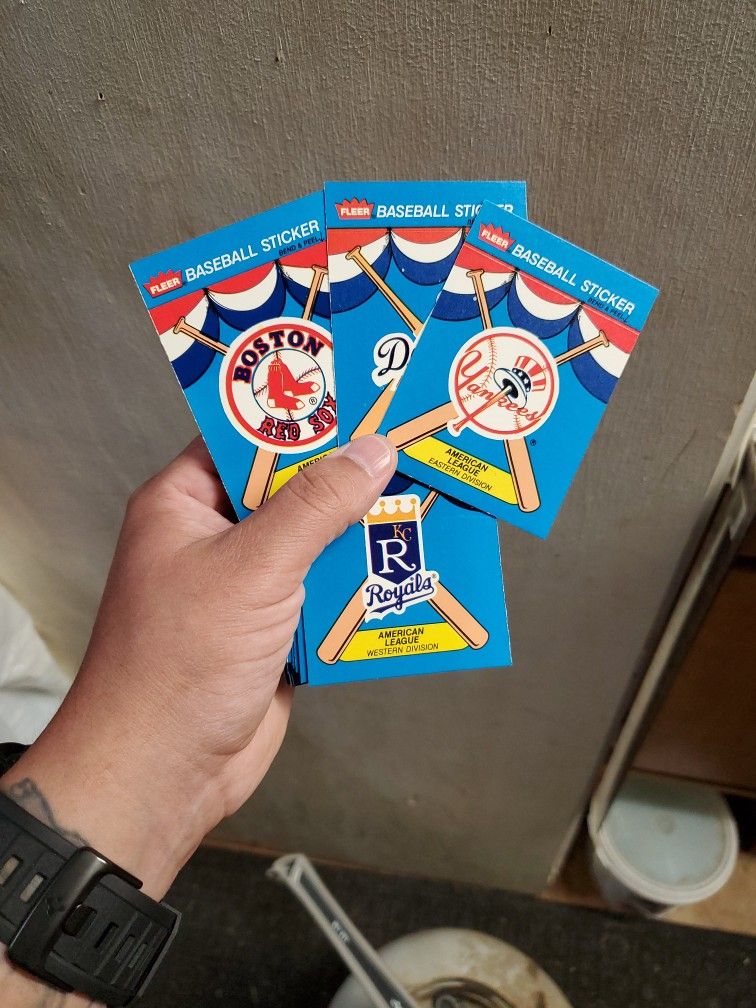 1989 Fleer Bend & Peel Stickers Set