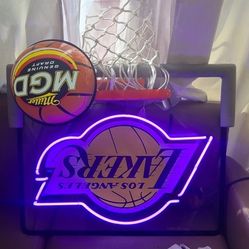Los Angeles Lakers Light Fixture Pool Decor
