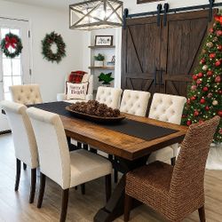 Custom Designed Farmhouse Dining Tables.