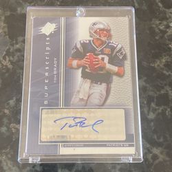 Signed Upper Deck SPx Tom Brady Card