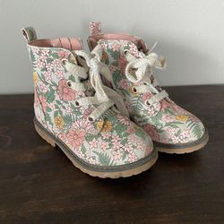 Girls Floral Boots, Size (toddler) 8c