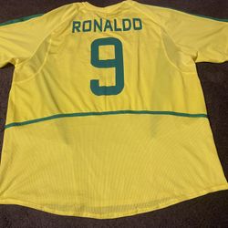Brazil Soccer Jersey Size XL Adult - Ronaldo 