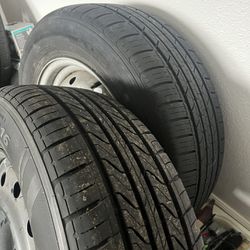 2 5x100 Subaru Wheels With Tires 16” Pair 