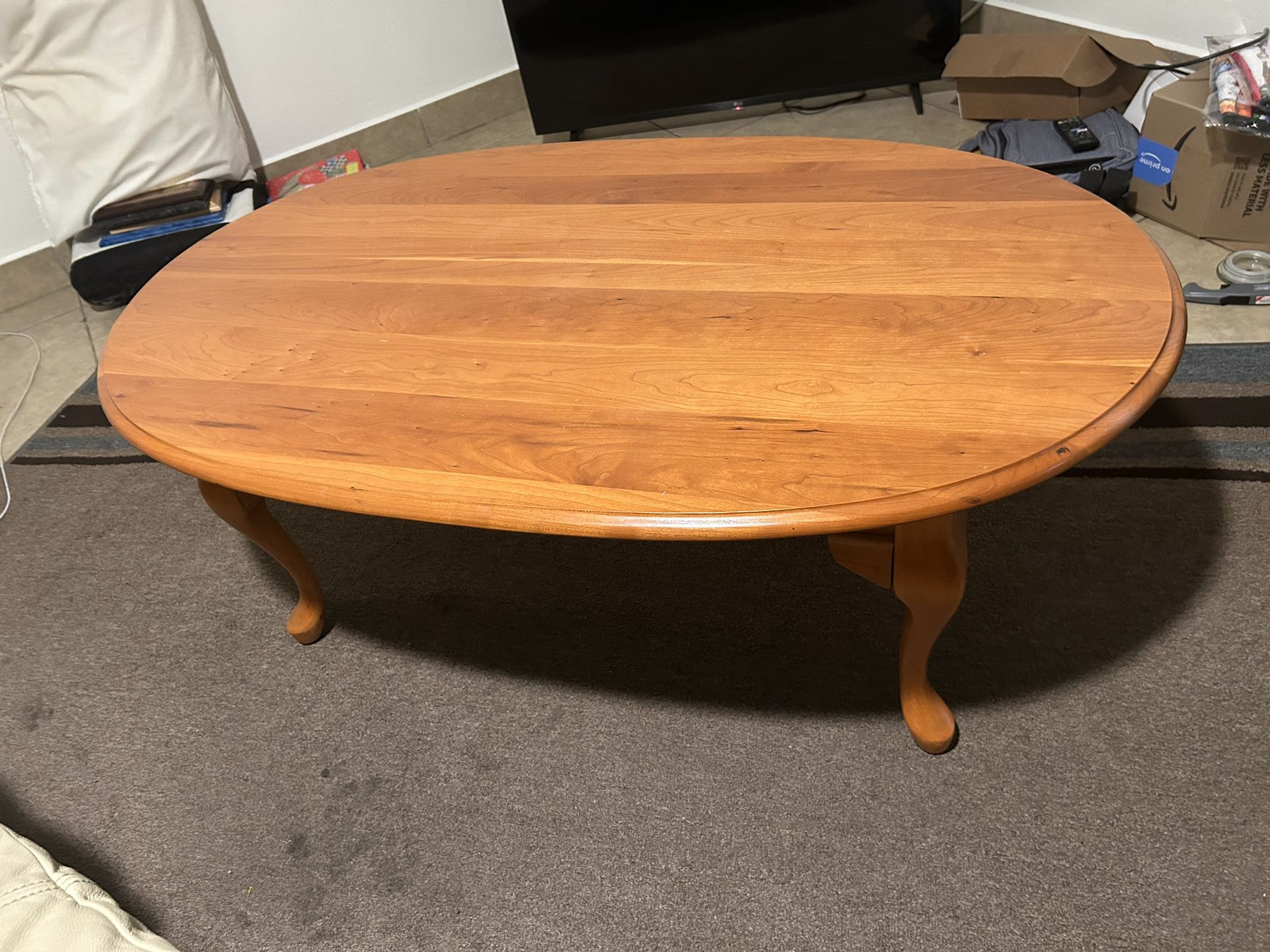 Elegant All Wood Coffee Table 