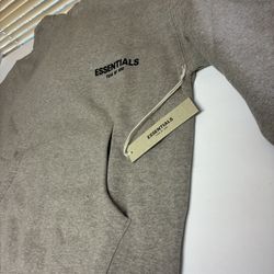 Essentials Hoodie Dark Oatmeal Size Medium