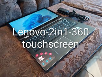 Touchscreen laptop tablet Lenovo ldeapad flex 4-core i3-2in1-360 convertible-16gb ram-256gb HD SSD solid