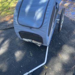 Pet bike trailer