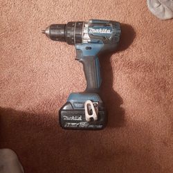 Makita Power Drill With Battery (No Chargrr