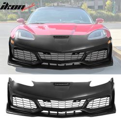 Fits 2006-2013 Corvette C6 Front Bumper Cover C7 ZR1 Style Conversion Replacement