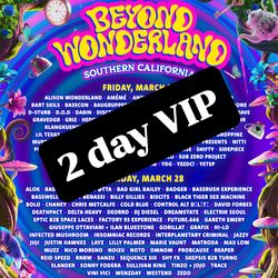 2 day VIP beyond wonderland