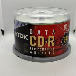 TDK CD-R 24x 700MB 80-Minute 50 pieces count