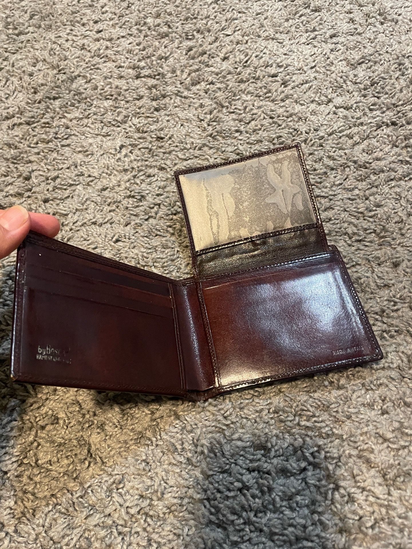 By Bosca HAND STAINED HIDE wallet $30