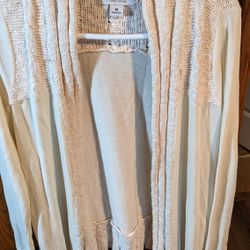 Medium long Ivory cardigan 