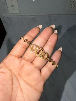Gold plated bracelets