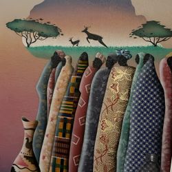 African Terry Cloth For Ritual Celebrating 