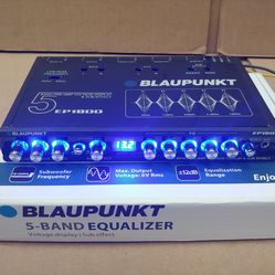 BLAUPUNKT 5 BAND EQUALIZER  VOLTAGE  DISPLAY  ( BRAND NEW PRICE IS LOWEST INSTALL NOT AVAILABLE  )